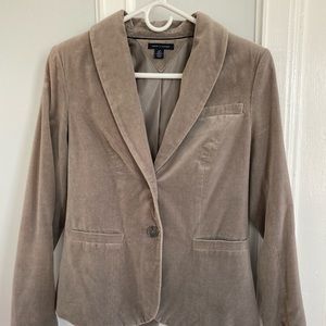 Tommy Hilfiger Gray Velvet Blazer/jacket Size S Women